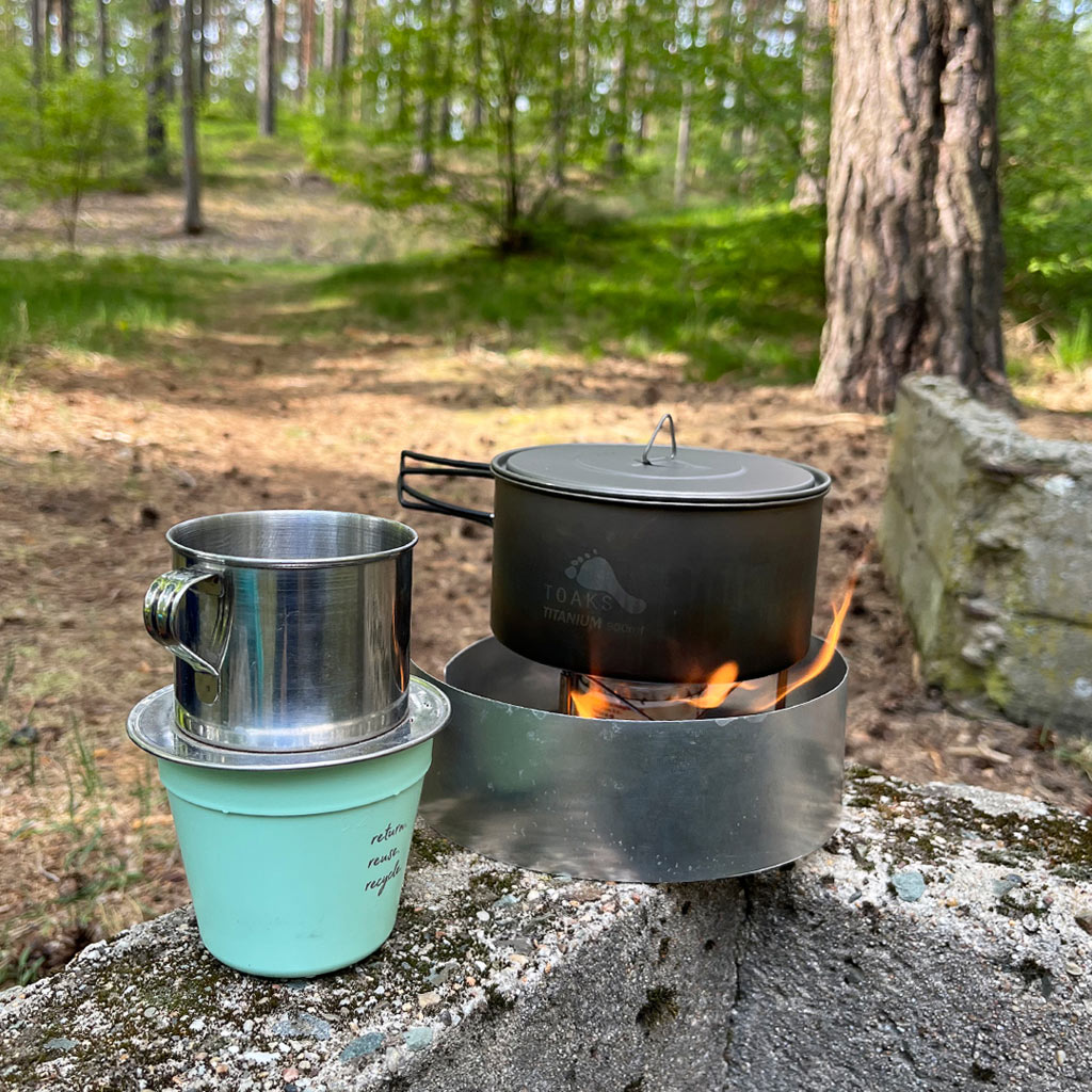 Making good coffee on the trail.
